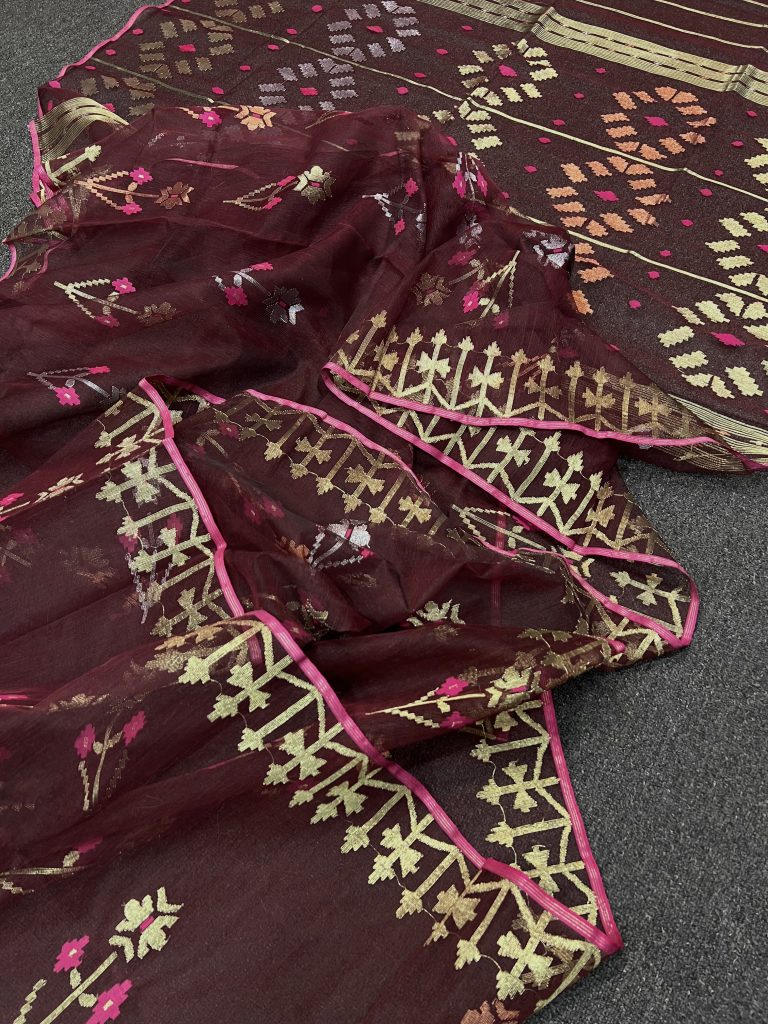 Exclusive jamdani saree