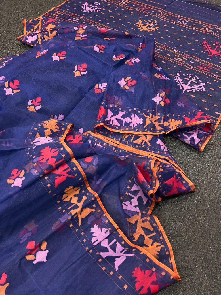 Exclusive jamdani saree