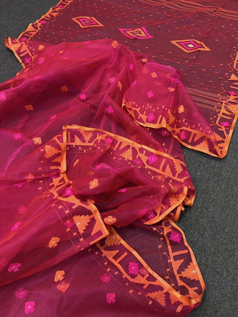 Exclusive jamdani saree